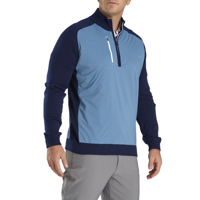 Sudaderas Footjoy Tech Sueter Hombre Azules | UQYNOAK-50