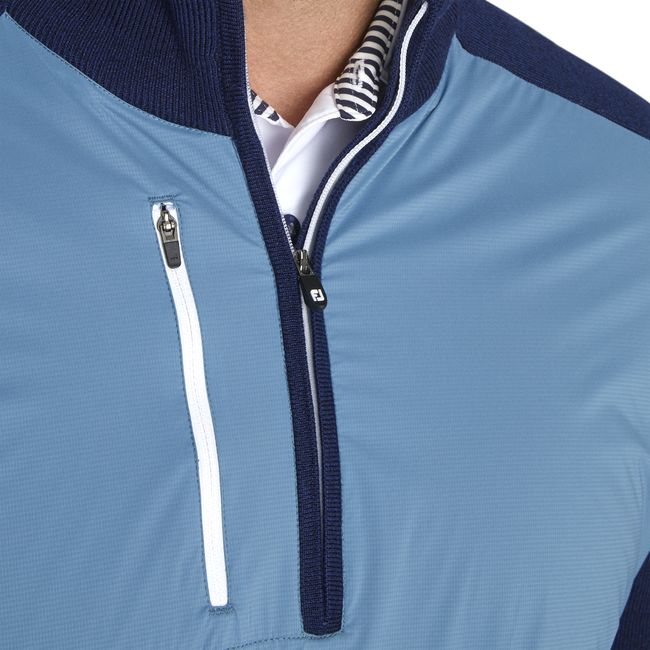 Sudaderas Footjoy Tech Sueter Hombre Azules | UQYNOAK-50