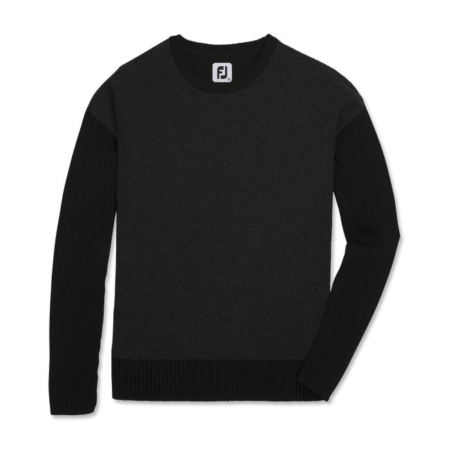 Suéteres Footjoy Crewneck Mujer Negras | OZXVICM-47