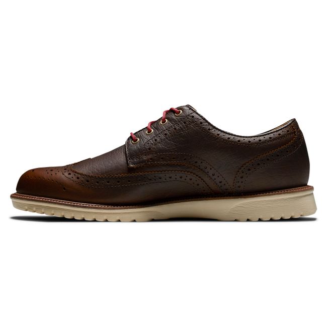 Zapatos Golf Con Pinchos Footjoy Club Casuals Wing Tip Hombre Marrones | MSRNCAX-93