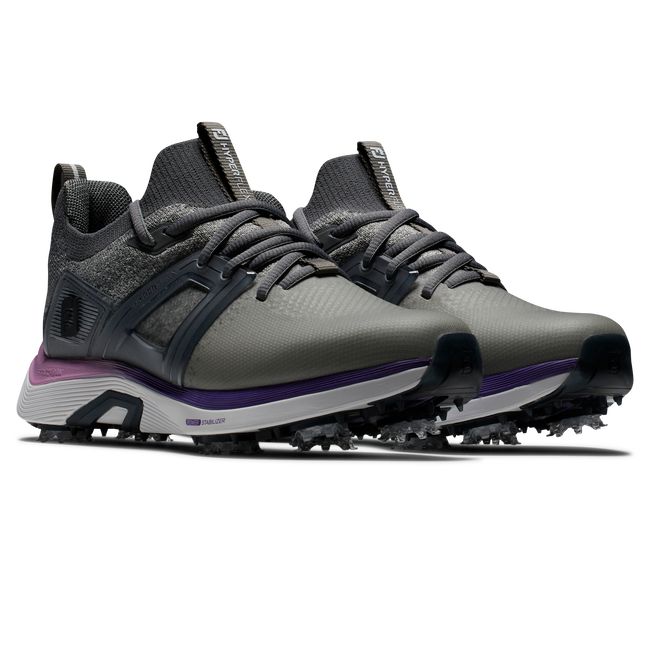 Zapatos Golf Con Pinchos Footjoy Hyperflex Mujer Gris Rosas | GSPQOEB-10