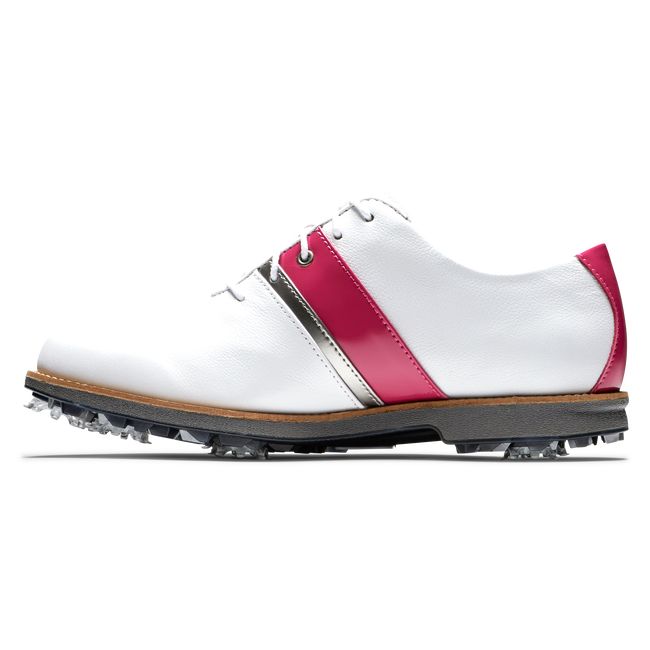 Zapatos Golf Con Pinchos Footjoy MyJoys Premiere Series - Traditional Mujer Blancas Fucsia | SDUMCKZ-49