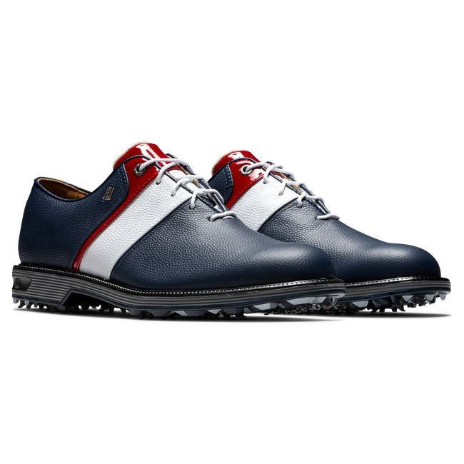 Zapatos Golf Con Pinchos Footjoy Myjoys Premiere Series - Packard Hombre Azul Marino Blancas | XPUCYLI-06