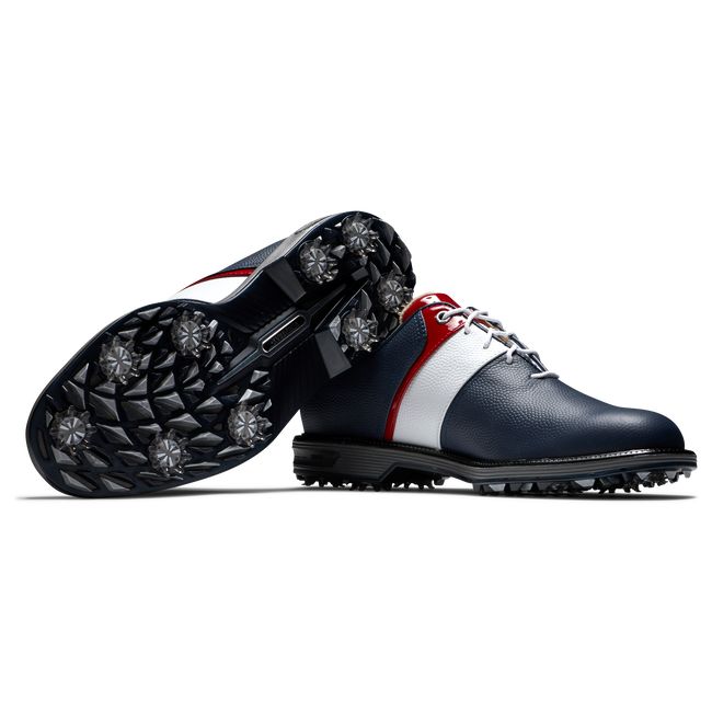 Zapatos Golf Con Pinchos Footjoy Myjoys Premiere Series - Packard Hombre Azul Marino Blancas | XPUCYLI-06