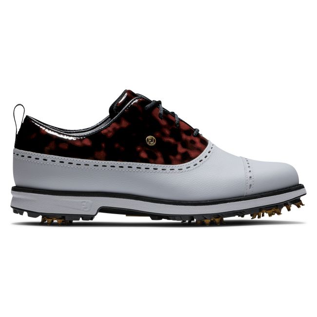 Zapatos Golf Con Pinchos Footjoy Premiere Series - Cap Puntera Mujer Blancas Negras | YNIEGUC-61