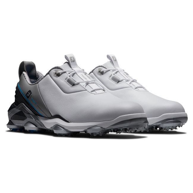 Zapatos Golf Con Pinchos Footjoy Tour Alpha Hombre Blancas Gris | NPRMHSC-04