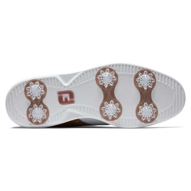 Zapatos Golf Con Pinchos Footjoy Traditions Mujer Blancas Rosas Doradas | ARJIDFK-81