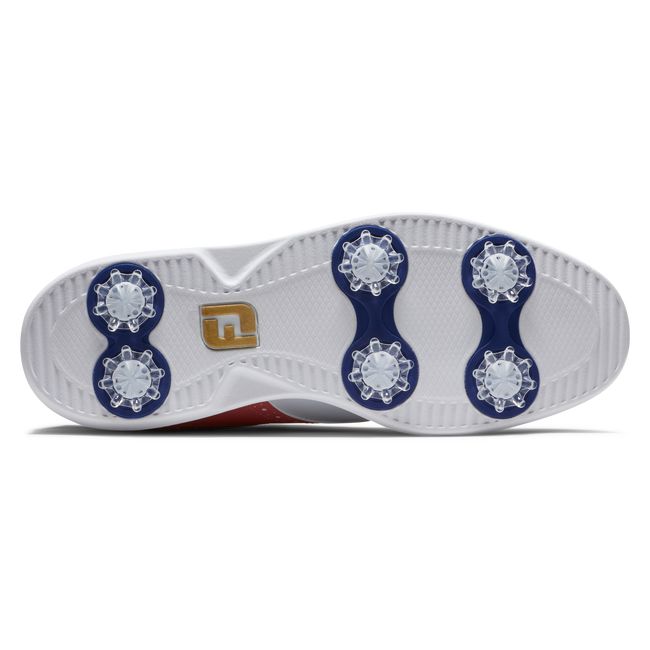 Zapatos Golf Con Pinchos Footjoy Traditions - Summer Classics Mujer Blancas Azules | SJCOYTH-02