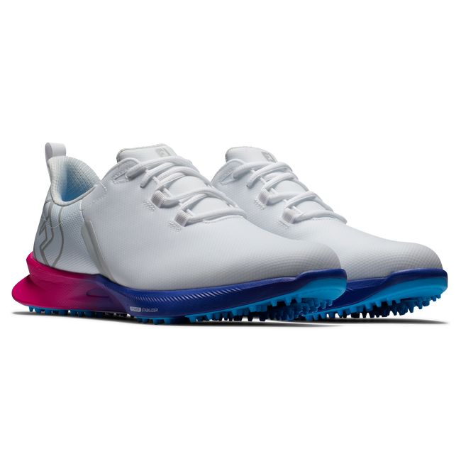 Zapatos Golf Sin Pinchos Footjoy Fj Fuel Deporte Hombre Blancas Rosas | JKBIQHV-21