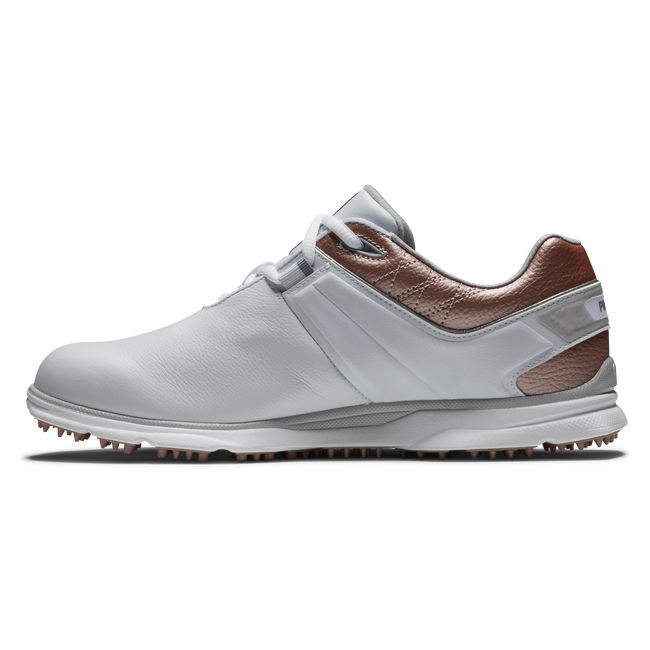 Zapatos Golf Sin Pinchos Footjoy Pro|Sl Mujer Blancas Rosas Doradas | BJFVNSY-27