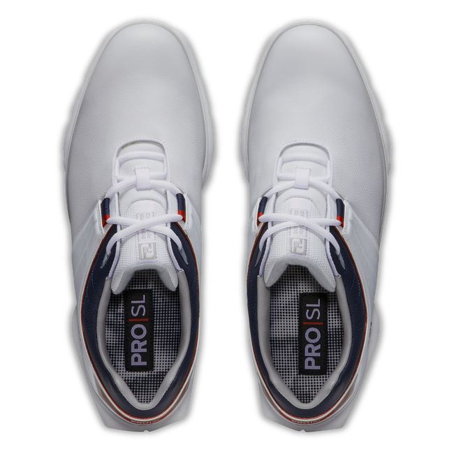 Zapatos Golf Sin Pinchos Footjoy Pro|Sl Hombre Blancas Azul Marino | GSIQKZX-67