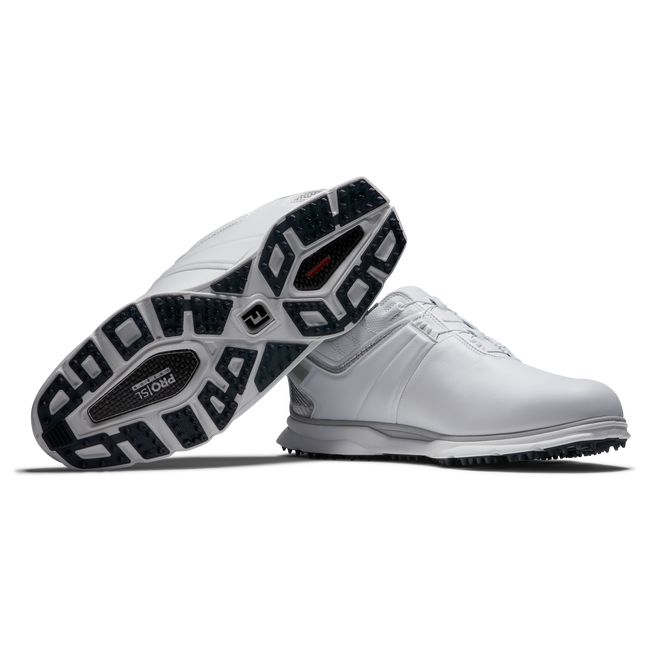 Zapatos Golf Sin Pinchos Footjoy Pro|Sl Carbon Boa Hombre Blancas | HTZISPE-56