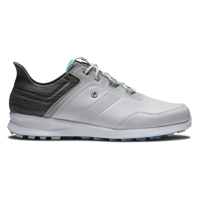 Zapatos Golf Sin Pinchos Footjoy Stratos Mujer Blancas Gris | FTVHCED-89