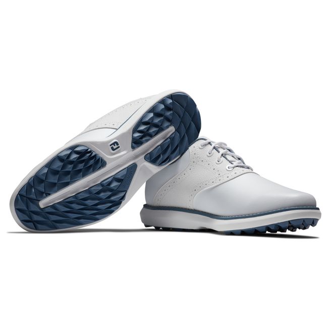 Zapatos Golf Sin Pinchos Footjoy Traditions Mujer Blancas | BDSNFCI-57