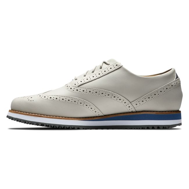 Zapatos de Golf Footjoy Deporte Retro Mujer Blancas | HTIQXCG-03