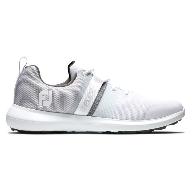 Zapatos de Golf Footjoy Flex Hombre Blancas Gris | AOWBDMS-64