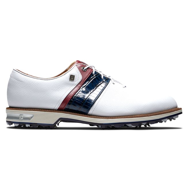 Zapatos de Golf Footjoy Premiere Series Hombre Blancas Azul Marino | KHGFXLQ-98