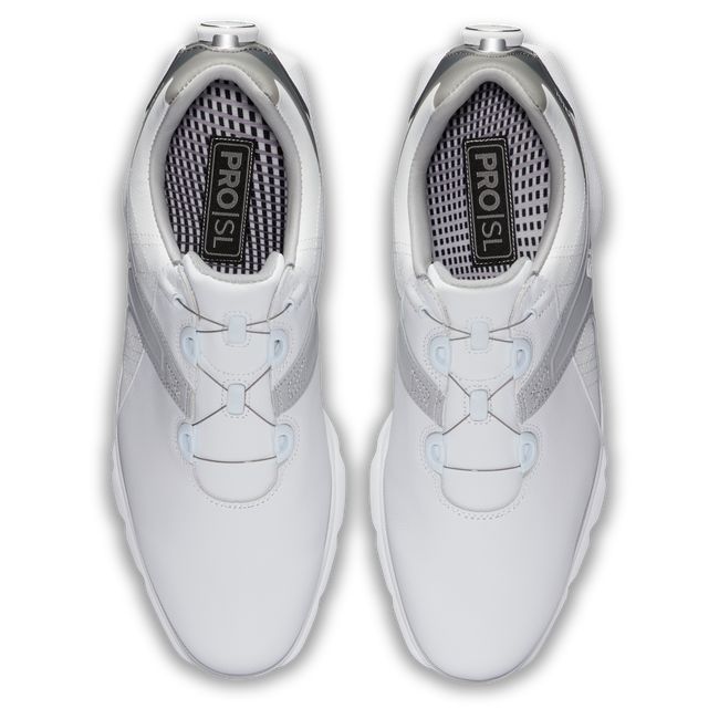 Zapatos de Golf Footjoy Pro|Sl Boa Hombre Blancas Gris | RBCDTKE-76